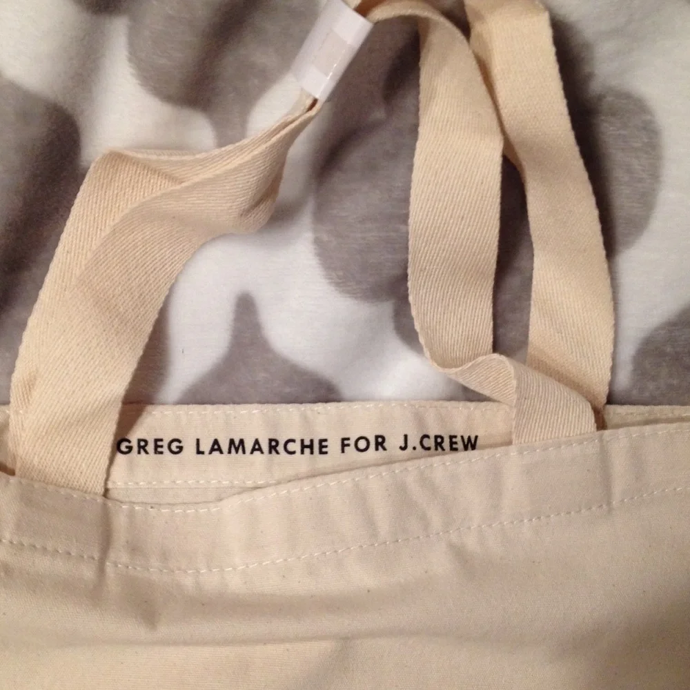 New J. Crew Greg Lamarche tote - Picture 2 of 3